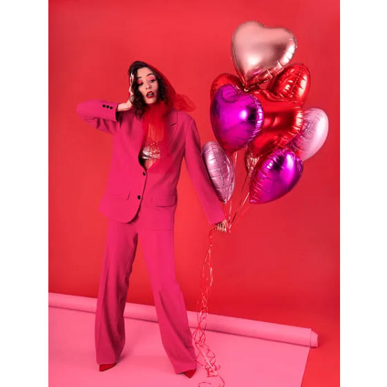 Folie Hjerteballon - Pink image-0