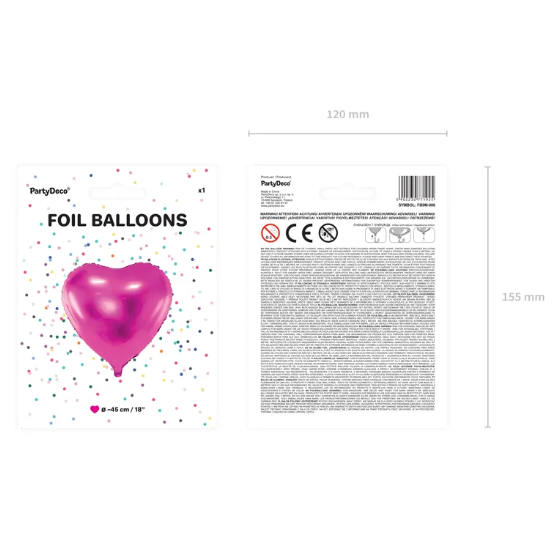 Folie Hjerteballon - Pink image-1