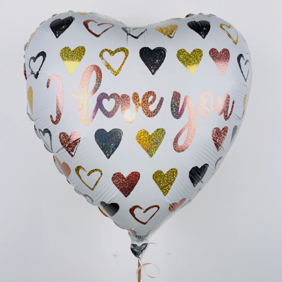 Send En Ballon Love You Rose Guld image-0