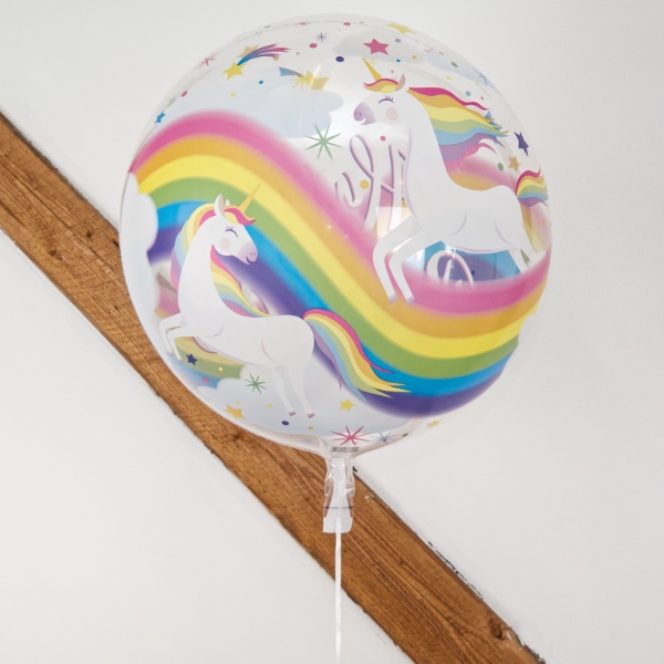 Send En Bubble Ballon Happy Birthday Unicorn image-0