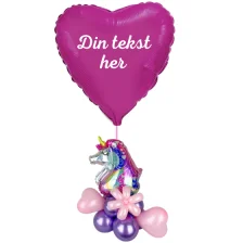 Send ballon gave Regnbue Unicorn