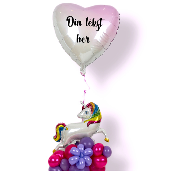 Send En Ballon Gave Med Din Tekst Unicorn