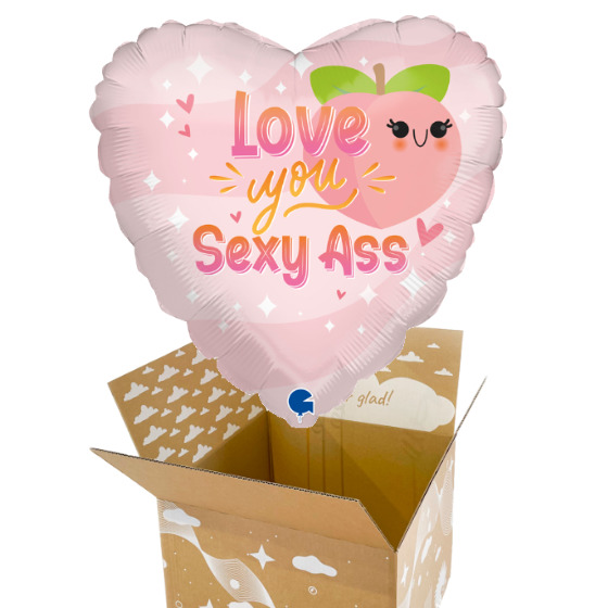 Send en ballon Love You Peach