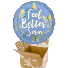 Send ballon Feel Better Soon Blå