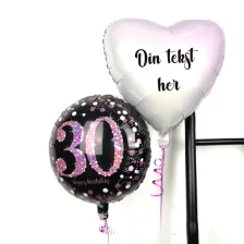 Send Ballon Buket Med Din Tekst Tillykke 30 År