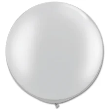 Metallic Sølv Kæmpe Ballon