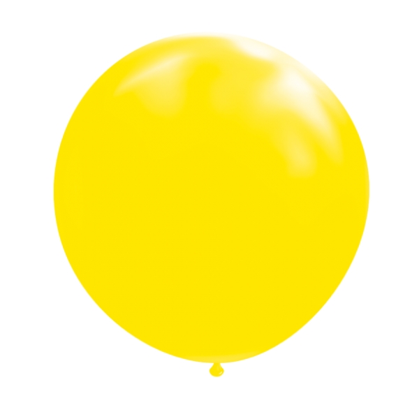 Rund Gul Kaempe Ballon