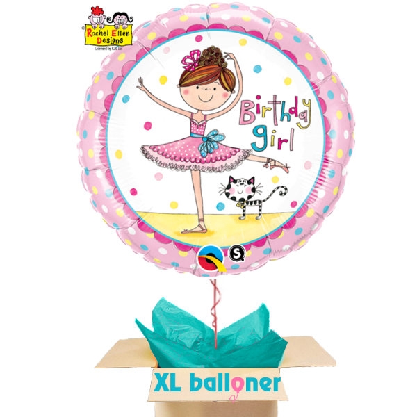 Send ballon Birthday girl ballerina
