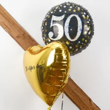 Send Ballon Buket Med Din Tekst 50 Års Dag