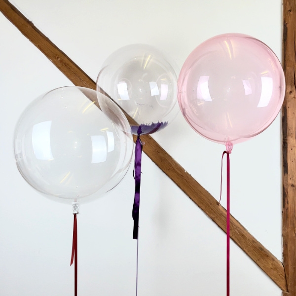 Send Ballon Buket Sæt Bubbles Lilla