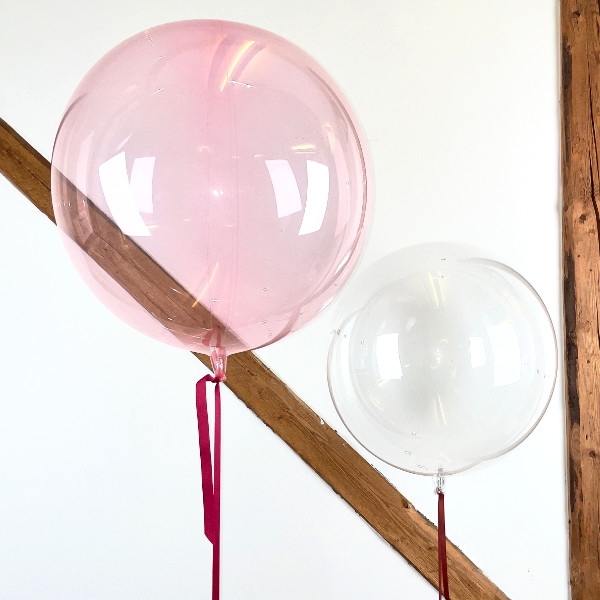 Send Ballon Buket Sæt Bubbles Pink