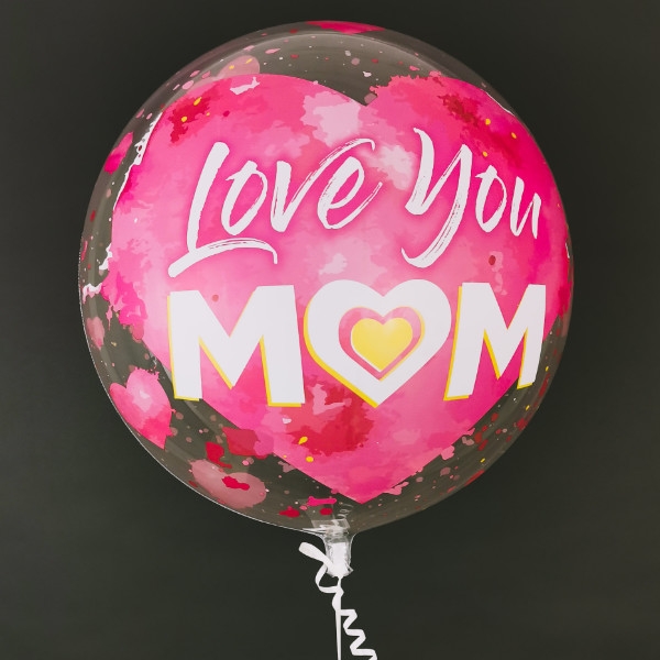 Send bubble ballon Love you mom