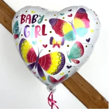 Send En Ballon Baby Girl Sommerfugl