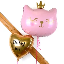 Send en ballon buket Kat Prinsesse