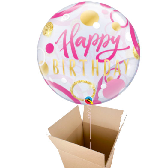 Send bubble ballon Happy Birthday