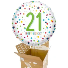 Send en ballon Tillykke 21 år
