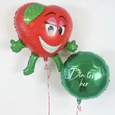 Send ballon buket Den glædelige jordbærmand