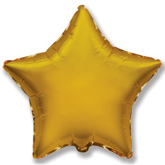 Folie Stjerne Ballon Guld