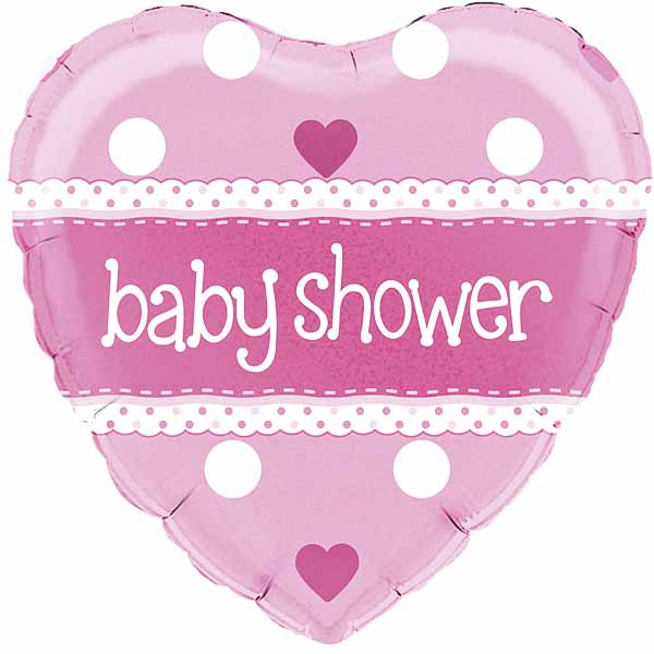 Baby Shower Folieballon lyserød