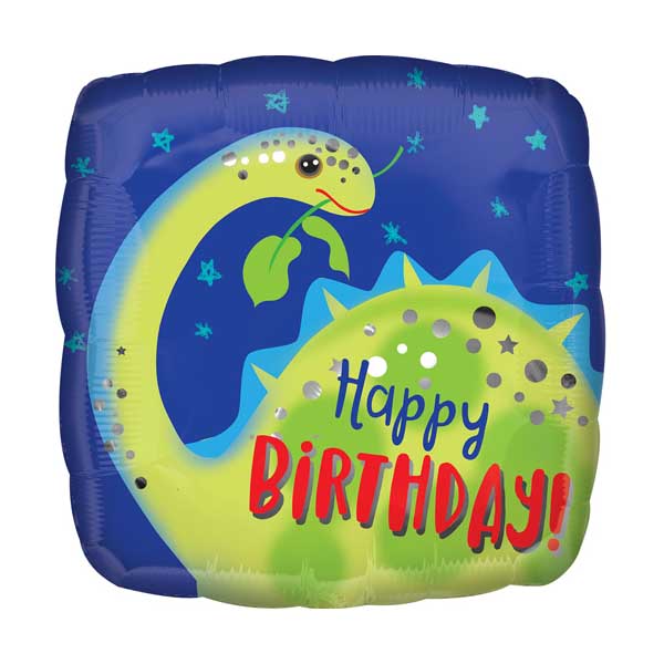 Folieballon Dinosaur Happy Birthday