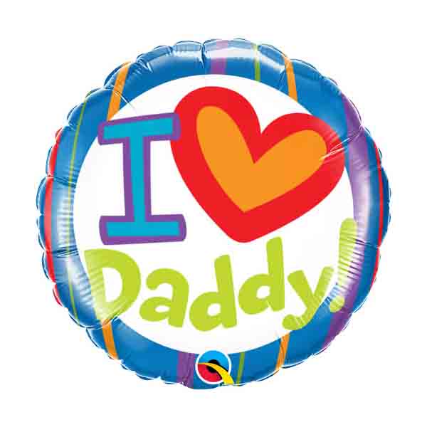 I Love Daddy Rund Folie Ballon