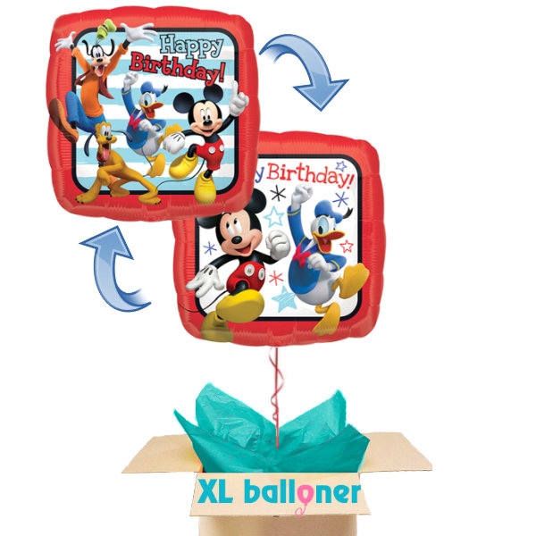 Send ballon HBD Mickey Roadster