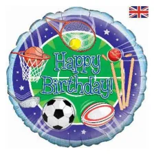 Sport Happy Birthday Folieballon