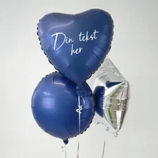 Send en ballon buket med din tekst blå