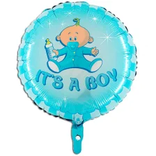 Folie Ballon It's A Boy Rund