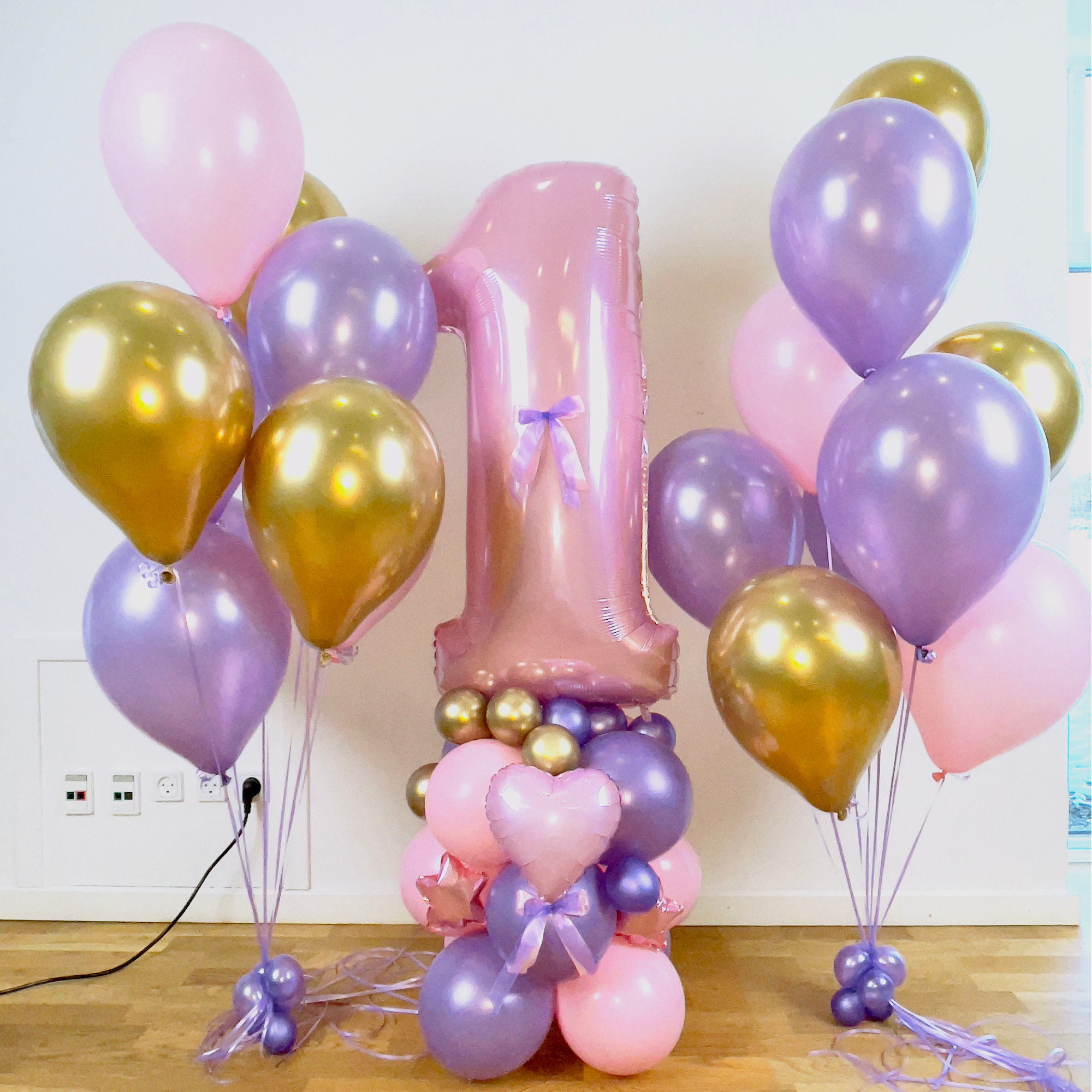 Ballon Buket Til 1 Fødselsdag