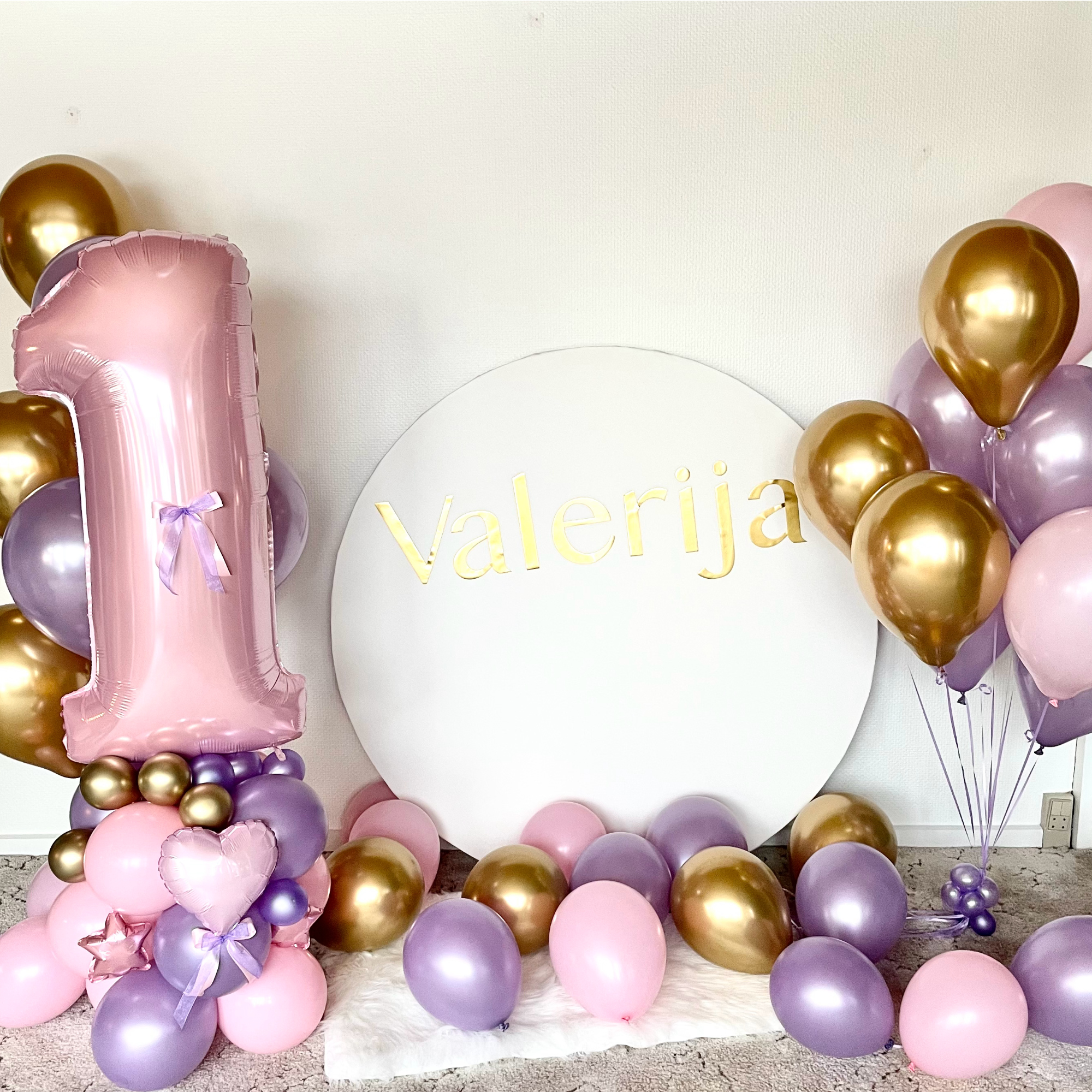 Balloner til 1 fødselsdag pige