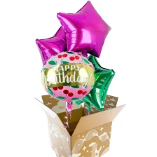 Send En Ballon Buket Happy Birthday Cherries