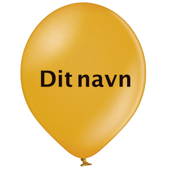 Ballonner Med Navn Metalic Guld 200 stk.