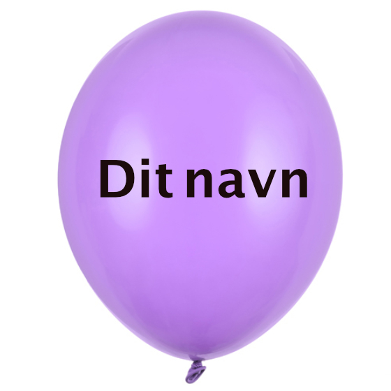 Balloner Med Navn Lilla 200 stk.
