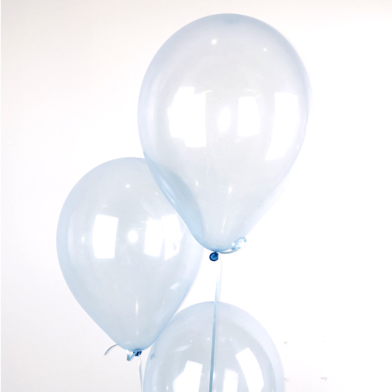 gennemsigtig blå ballon image-0