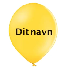 Balloner Med Navn Gul 200 stk.
