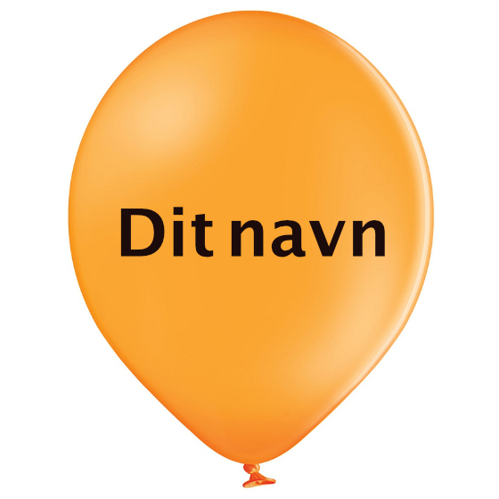 Ballonner Med Navn Orange 200 stk.