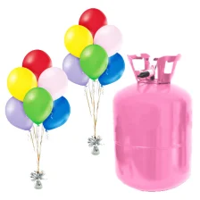 Helium Og Balloner Sæt Blandet Farver