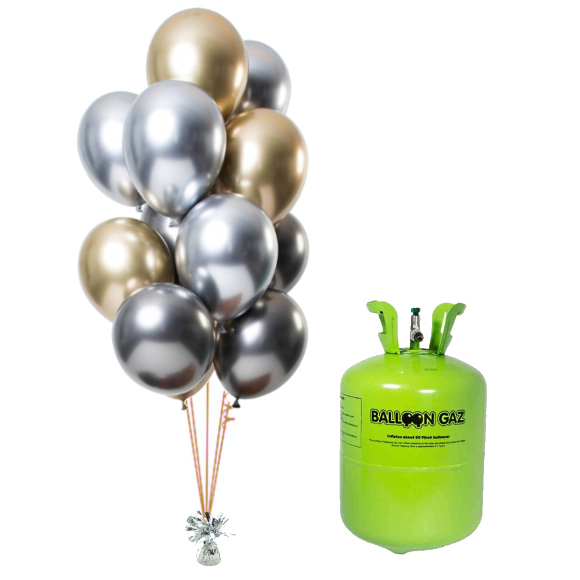 Helium Og Balloner Sæt Onyx