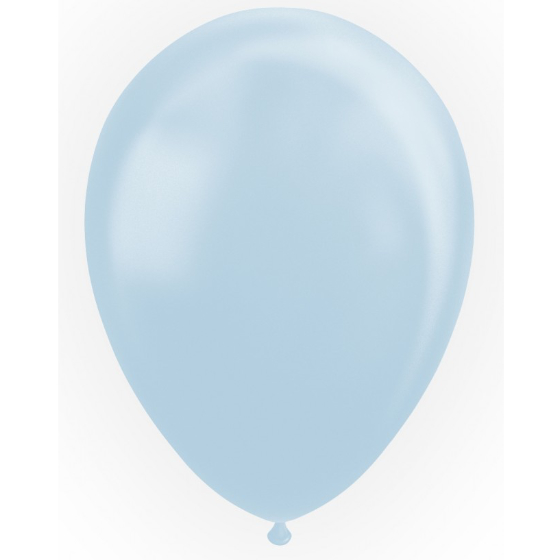 Latex Balloner Perle Lyseblå 50 stk. 30 cm. image-0