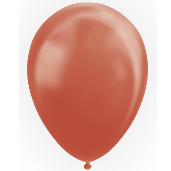 Latex Balloner Metallic Kobber 50 stk. 30 cm. image-0