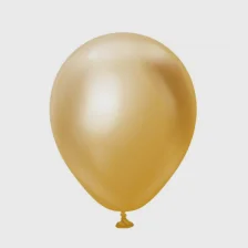 Latex Balloner Chrome Guld 25 stk. 13 cm.