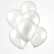 Latex Balloner Perle Hvid 50 stk. 30 cm.