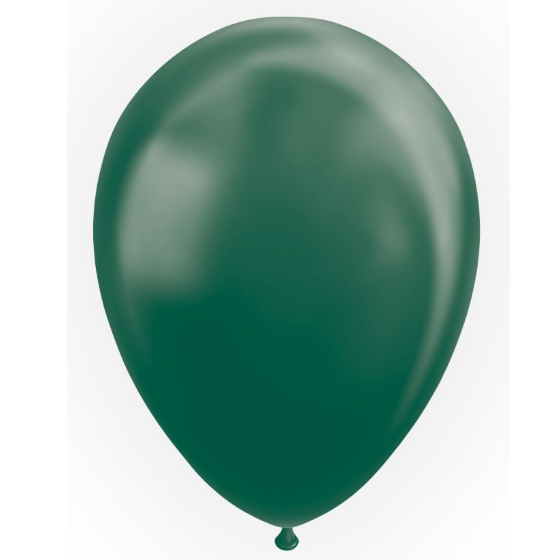 Latex Balloner Metallic Grøn 50 stk. 30 cm. image-0