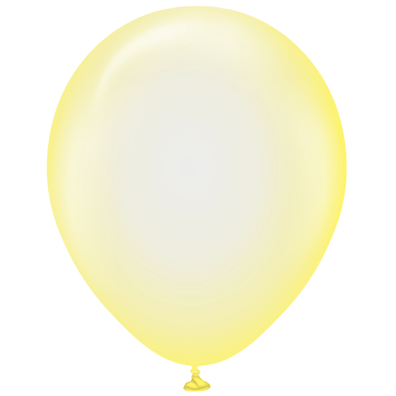 Latex Balloner Gul Ren Krystal 30 cm.
