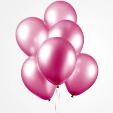 Latex Balloner Metallic Hot Pink 50 stk. 30 cm.