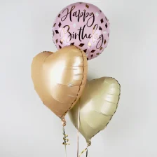 Send En Ballon Buket Happy Birthday Pastel