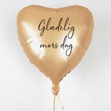 Send En Ballon Glædelig Mors Dag Hjerte Satin Nude