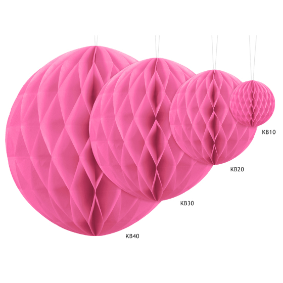Honeycomb Ball Pink 10 cm. image-1