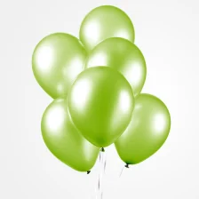 Latex Balloner Metallic Lime Grøn 50 stk. 30 cm.